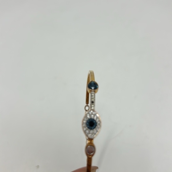 Bracelet with golden water eye with blue and white stone - Picture 3 of 5